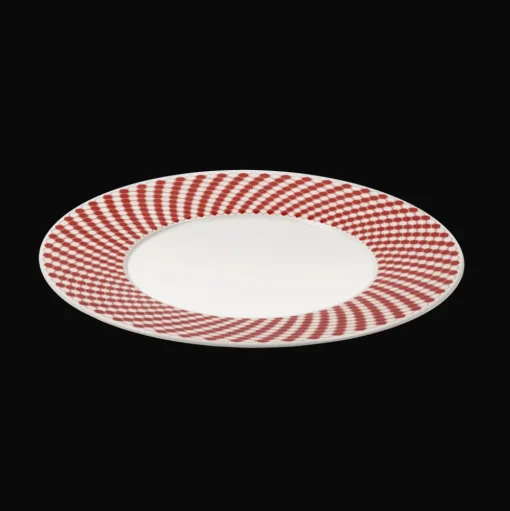Porcelain Dessert plate - Red