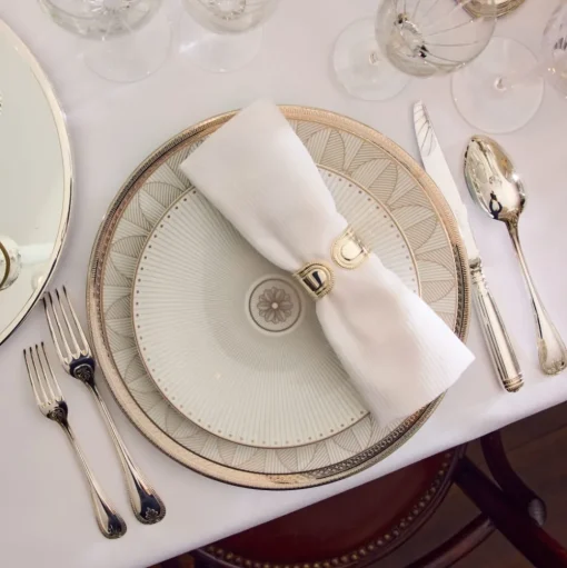Porcelain Dessert/Luncheon/Salad plate Platinum Finish