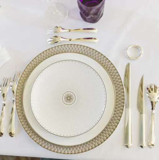 Porcelain Dessert/Luncheon/Salad plate Platinum Finish