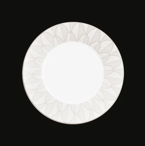 Porcelain Dinner plate Platinum Finish
