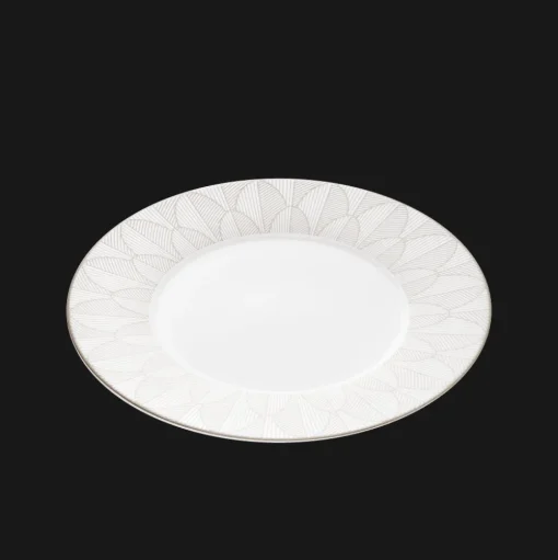 Porcelain Dinner plate Platinum Finish