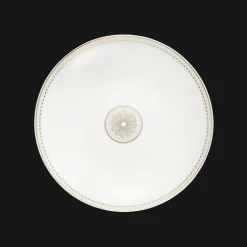 Porcelain Open Vegetable Dish Gold Finish
