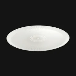 Porcelain Pie Dish Platinum Finish