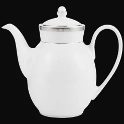 Porcelain Pot Platinum Finish