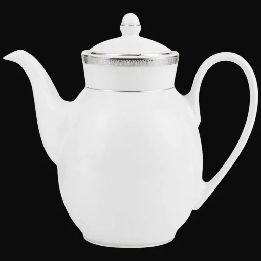 Porcelain Pot Platinum Finish