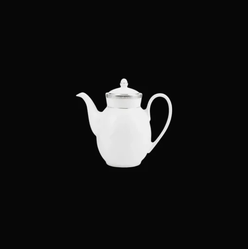 Porcelain Pot Platinum Finish
