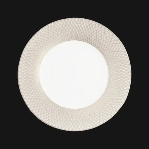 Porcelain Underplate Platinum Finish