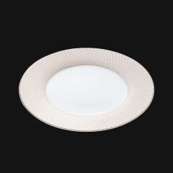 Porcelain Underplate Platinum Finish