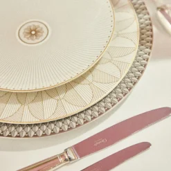 Porcelain Underplate Platinum Finish