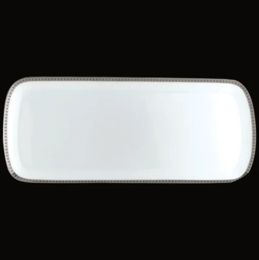 Rectangular Plate Platinum finish - 15 in
