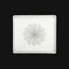Rectangular Porcelain Tray Platinum Finish - 22 x 20 cm