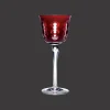 Red Crystal Wine Glass