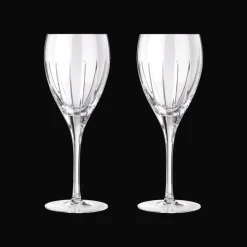 Red wine crystal glasses - Set of 2