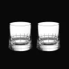 Set of 2 crystal old fashioned glasses