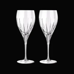 Set of 2 water crystal glasses