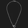 Short necklace with two rings Idole de Christofle Sterling
