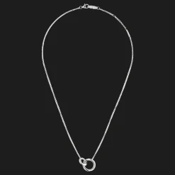 Short necklace with two rings Idole de Christofle Sterling