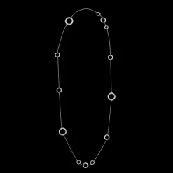 Silver Plated Multi-Ring Layering Necklace