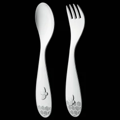 Silver plated two-piece flatware set