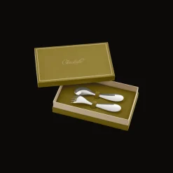 Silver-Plated Baby Spoon & Fork Set - Ice Blue