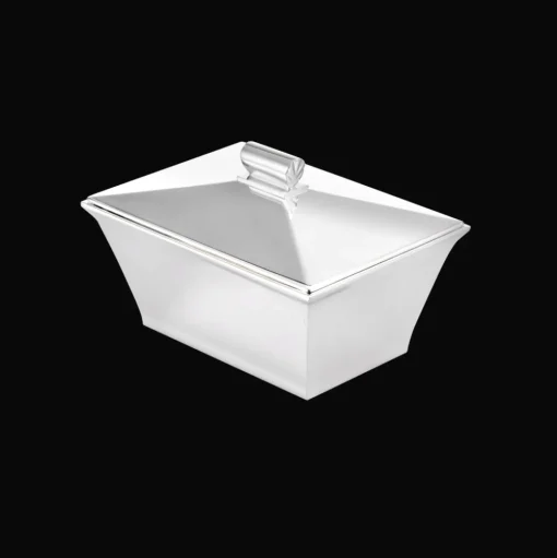 Silver-Plated Biscuit Box