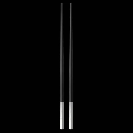 Silver-Plated Black Chinese Chopsticks