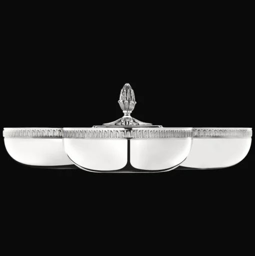 Silver-Plated 3-Bowl Server