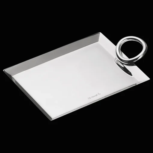 Silver-Plated Business Card Tray - 5 x 3.5 in