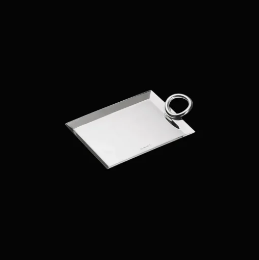 Silver-Plated Business Card Tray - 5 x 3.5 in
