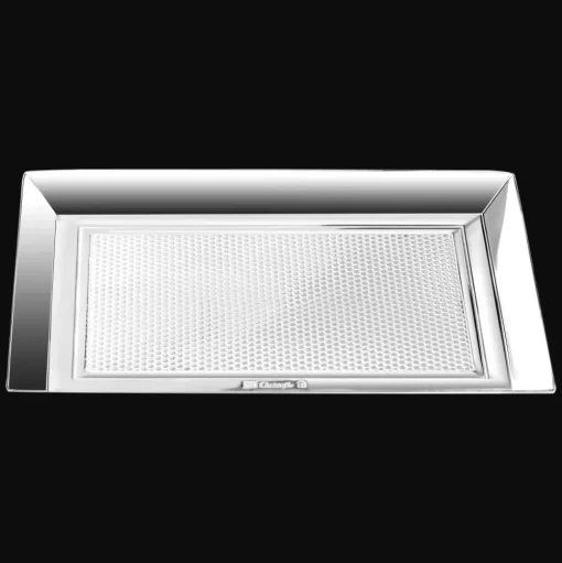 Silver-Plated Business Card Tray - 5 x 3.5 in