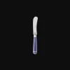 Silver-Plated Butter Spreader - Marbled Blue