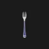 Silver-plated Cake Fork - Marbled Blue