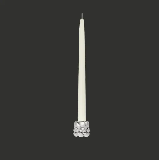 Silver-Plated Candle Holder + Odorless Candlestick