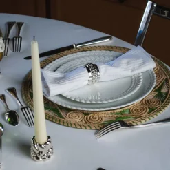 Silver-Plated Candle Holder + Odorless Candlestick