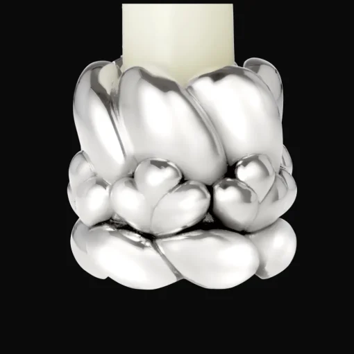 Silver-Plated Candle Holder + Odorless Candlestick