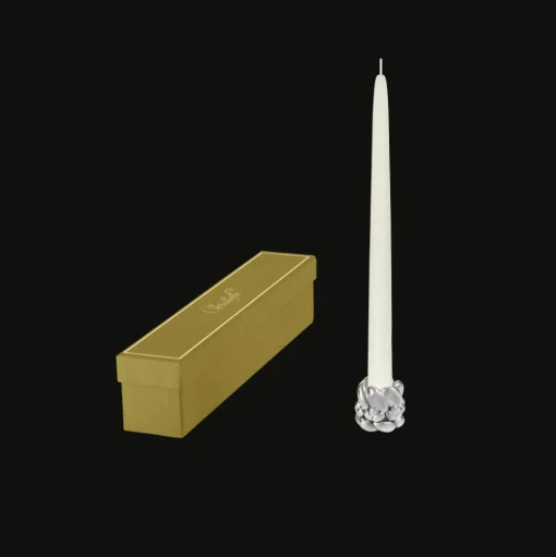 Silver-Plated Candle Holder + Odorless Candlestick
