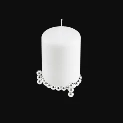 Silver-Plated Candle Jewel Holder
