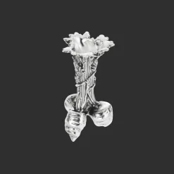 Silver-Plated Carrot Bunch Shape Vase