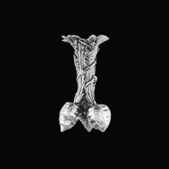 Silver-Plated Carrot Bunch Shape Vase