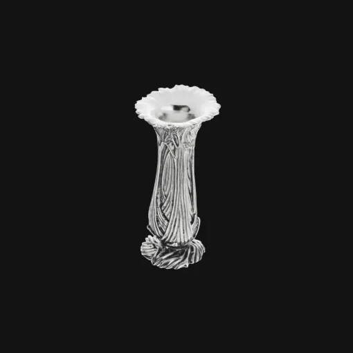 Silver-Plated Celery Shape Vase