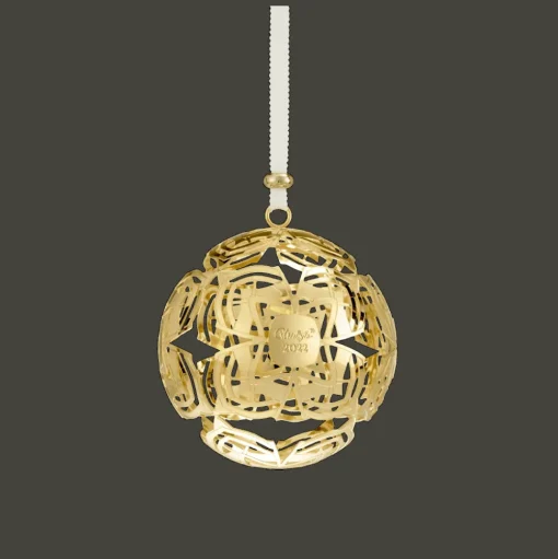 Silver-Plated Christmas Ornament 2022 Edition - Gold