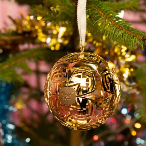 Silver-Plated Christmas Ornament 2022 Edition - Gold