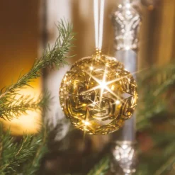 Silver-Plated Christmas Ornament 2022 Edition - Gold