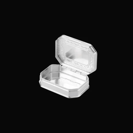 Silver-Plated Cut Edges Trinket box