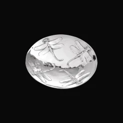 Silver-Plated Dragonfly Bowl