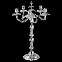 Silver-Plated Five Light Candelabra