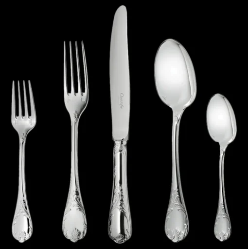 Silver-Plated Five-Piece Flatware Set