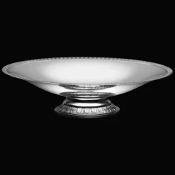Silver-Plated Fruit Bowl with Pedestal Base