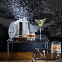 Silver-Plated Insulated Ice Bucket