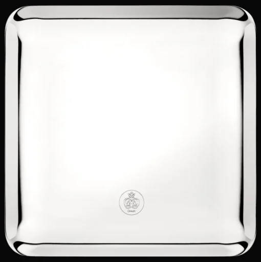 Silver-Plated Large Square Platter 20x20